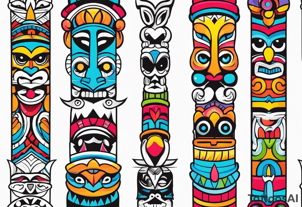 Totem pole tattoo idea