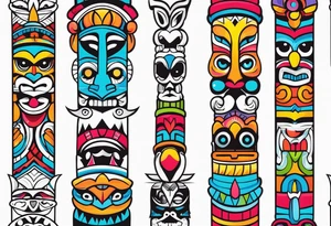 Totem pole tattoo idea