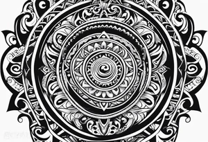 maori band for around an arm tattoo idea