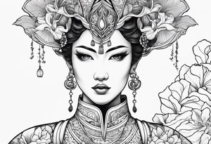 Goddess iris tattoo idea