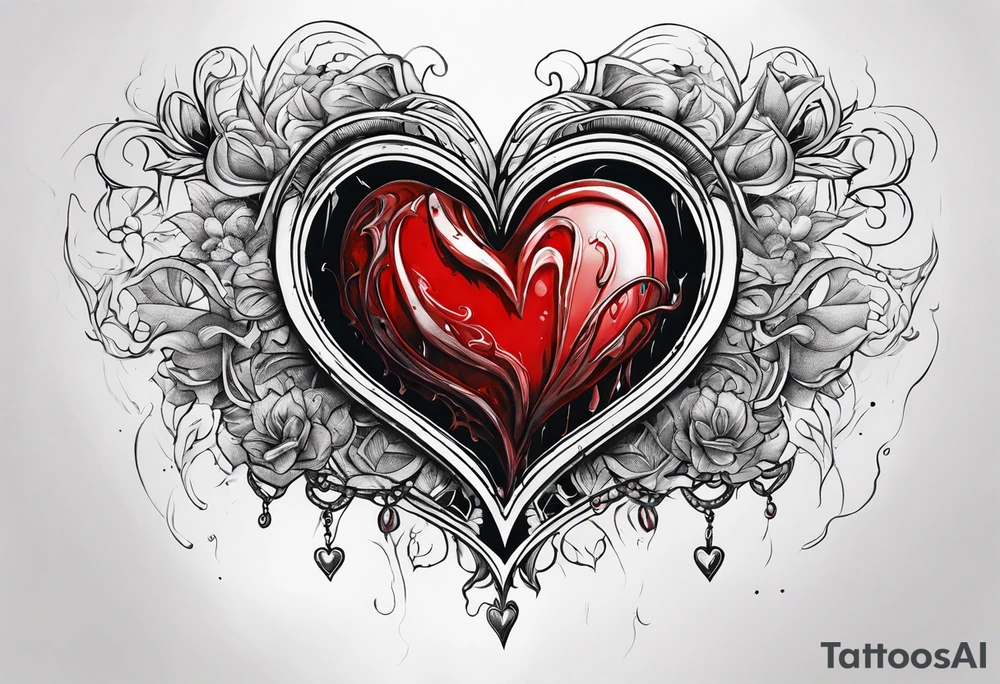 Bloody Heart tattoo idea