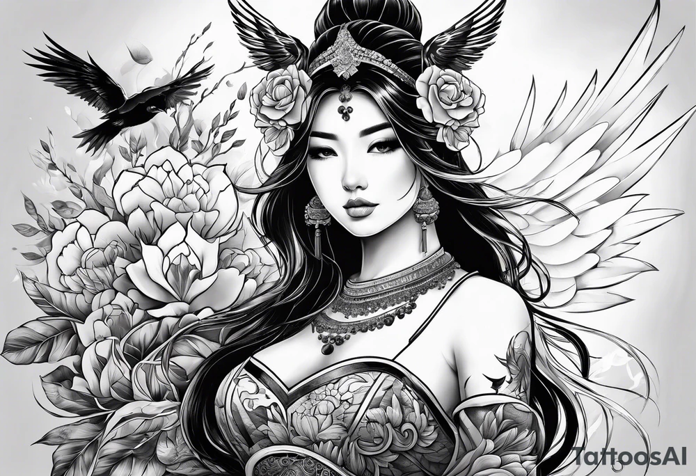 fresque héroique tattoo idea