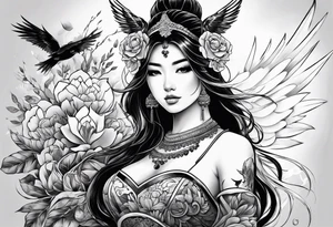 fresque héroique tattoo idea