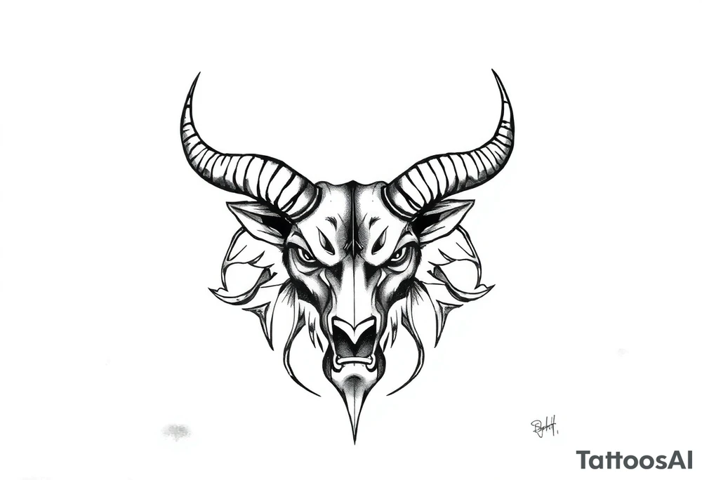 Tattoo with horns just barley touching collarbone tattoo idea Tattoo with horns just barley touching collarbone tattoo idea