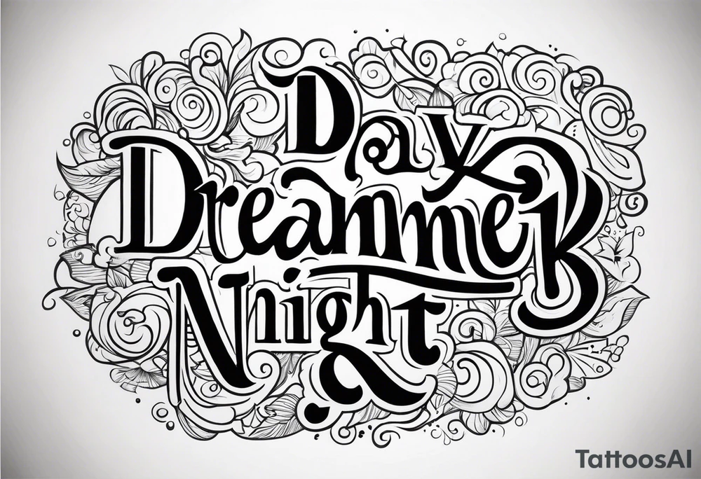 day dreamer night thinker tattoo idea