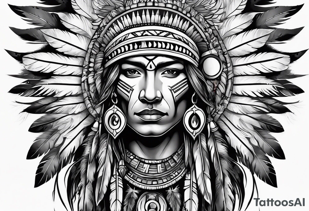 Native American Christian tattoo idea