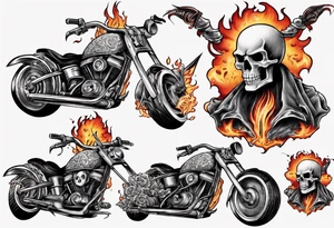ghost rider tattoo idea