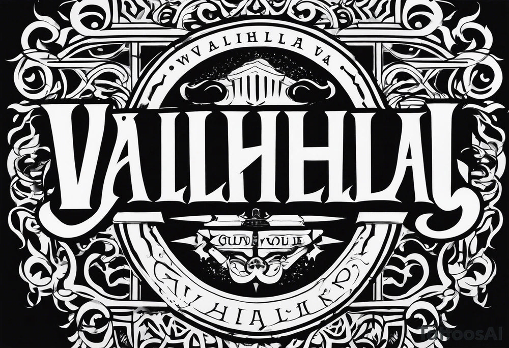 Valhalla chains dark cloud tattoo idea