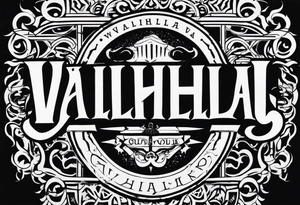 Valhalla chains dark cloud tattoo idea