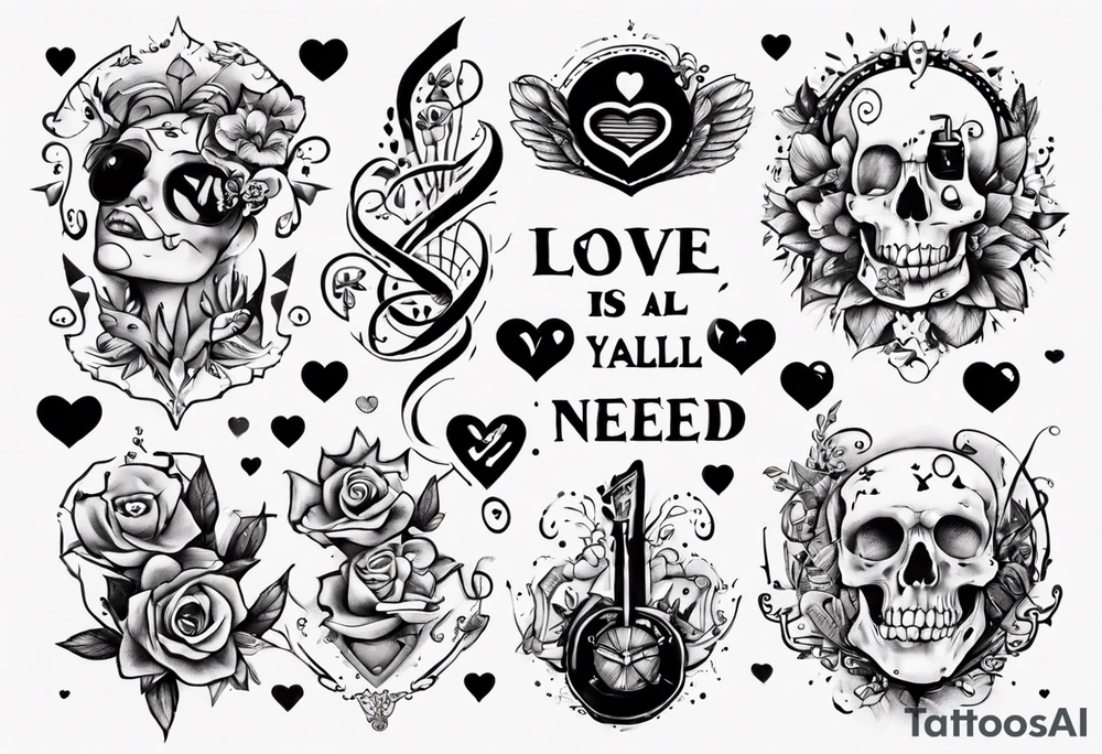 Love is all you need tattoo idea