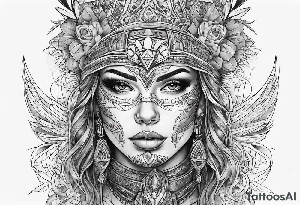 Burning Man AI tattoo idea