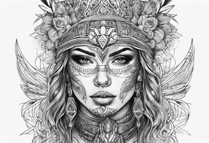 Burning Man AI tattoo idea