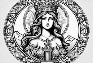 st.barbara tattoo idea