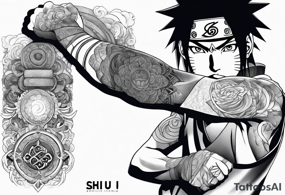 Shisui uchiha tattoo on arm tattoo idea