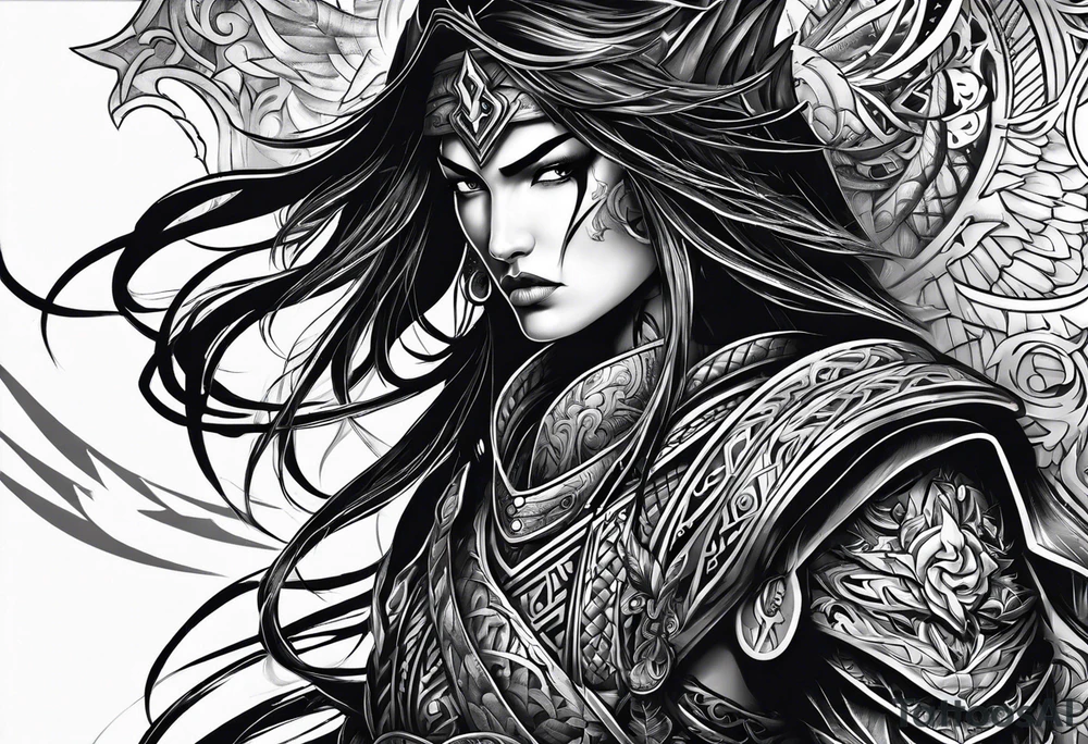 Warrior of Darkness tattoo idea