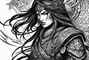 Warrior of Darkness tattoo idea