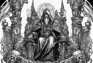 necromancer from diablo games tattoo idea