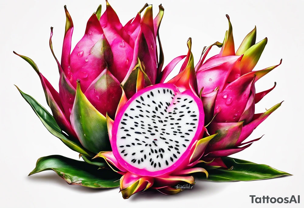 Dragon fruit tattoo idea