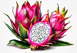 Dragon fruit tattoo idea