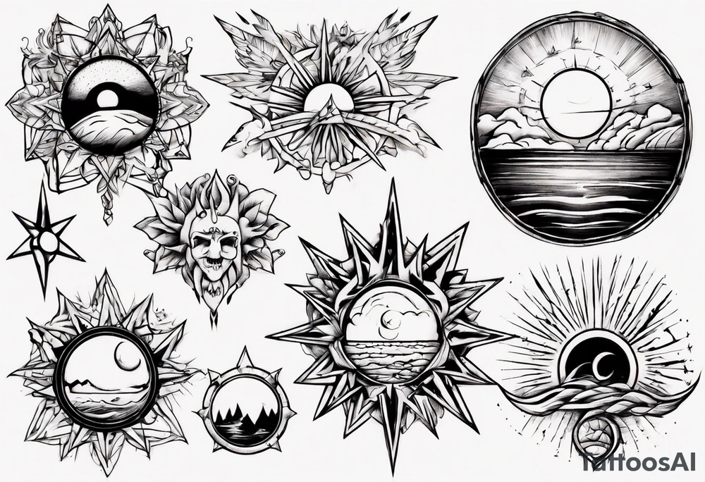 Sunrise tattoo idea