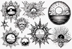 Sunrise tattoo idea