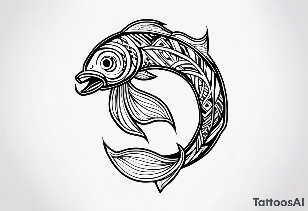 Polynesian fishhook tattoo tattoo idea