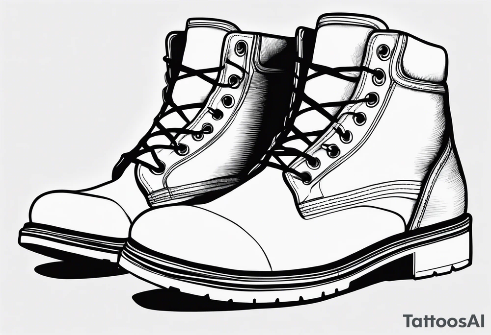 Outline the boot of the region of  Calabria map tattoo idea