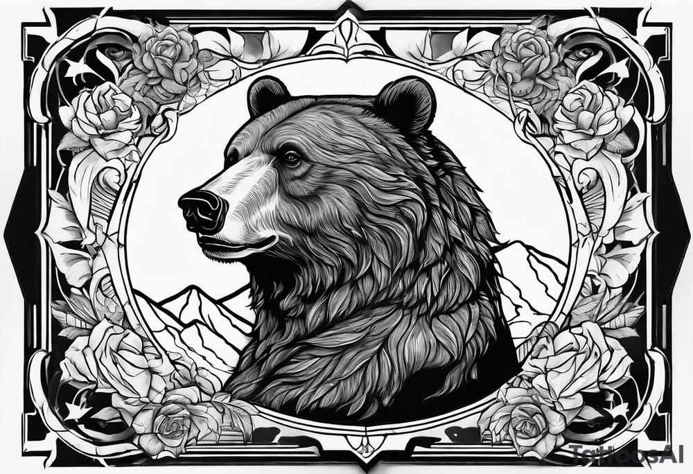 The fool tarot as a bear tattoo idea