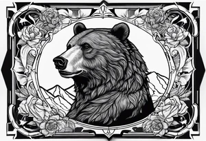 The fool tarot as a bear tattoo idea