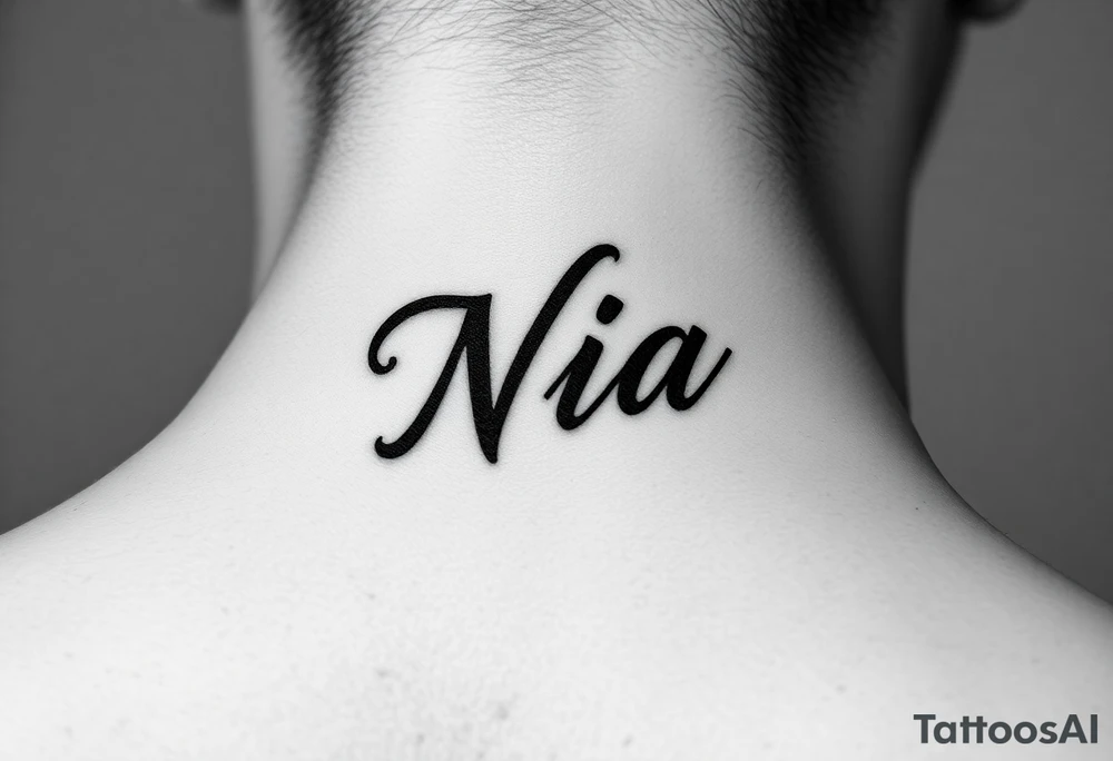name Nia tattoo idea