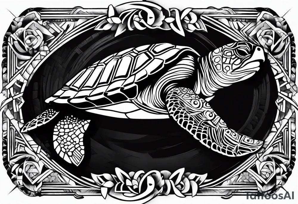 Samoan turtle tattoo idea