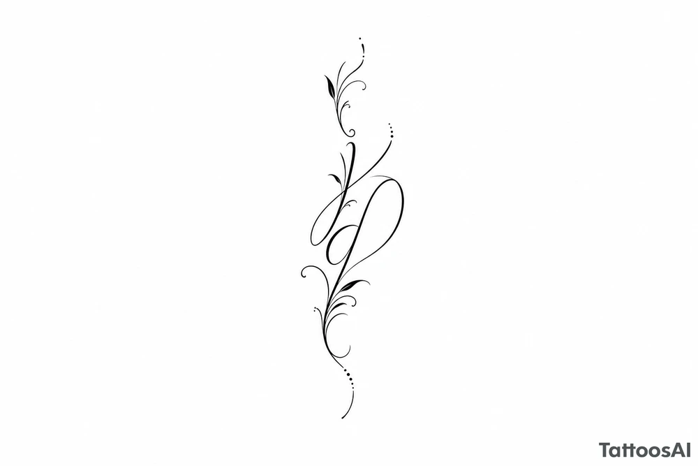 do a j and d but where u cannot see them easily
less details more minimalist tattoo idea