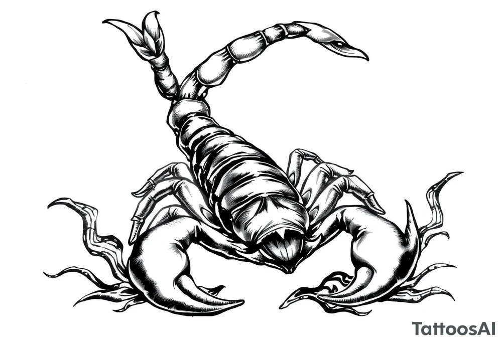 Scorpion Japanese style tattoo idea