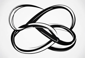 Double infinity symbol with TB5 shown once inside symbol tattoo idea