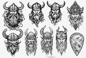 viking sleeve tattoo tattoo idea