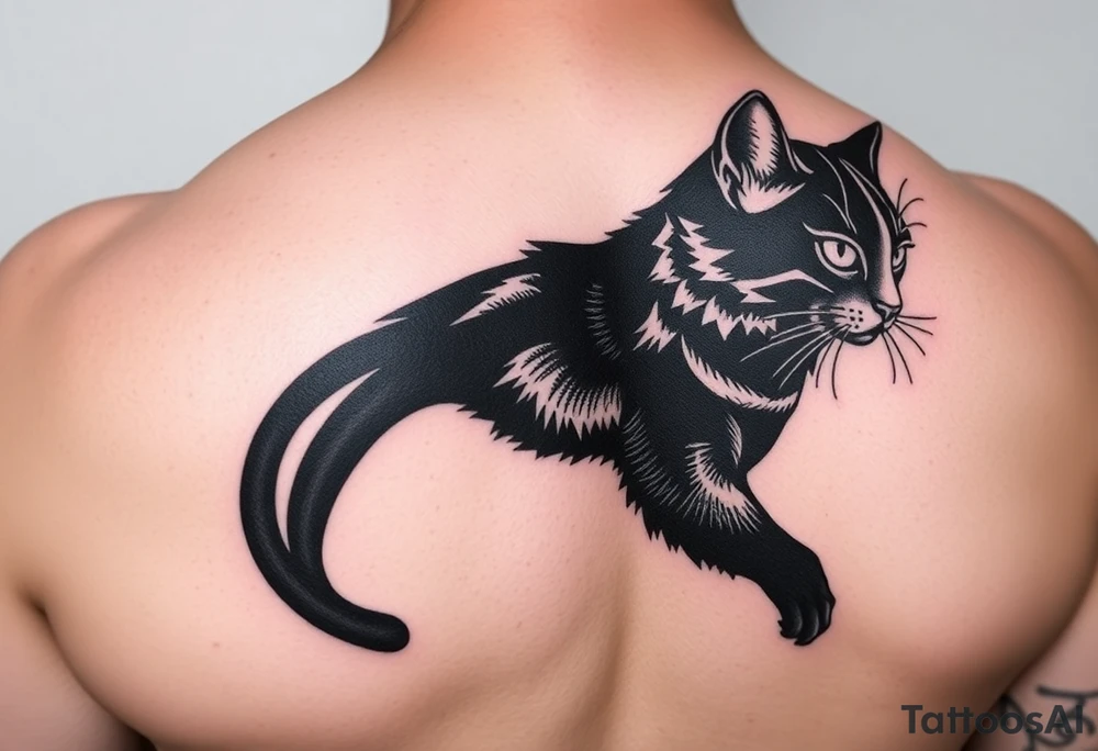 Black Cat tattoo idea