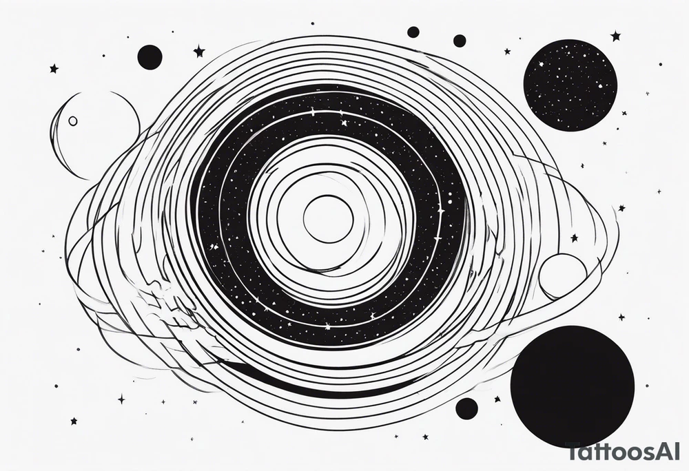 Interstellar black hole tattoo idea