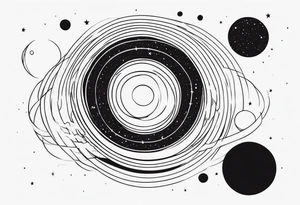 Interstellar black hole tattoo idea