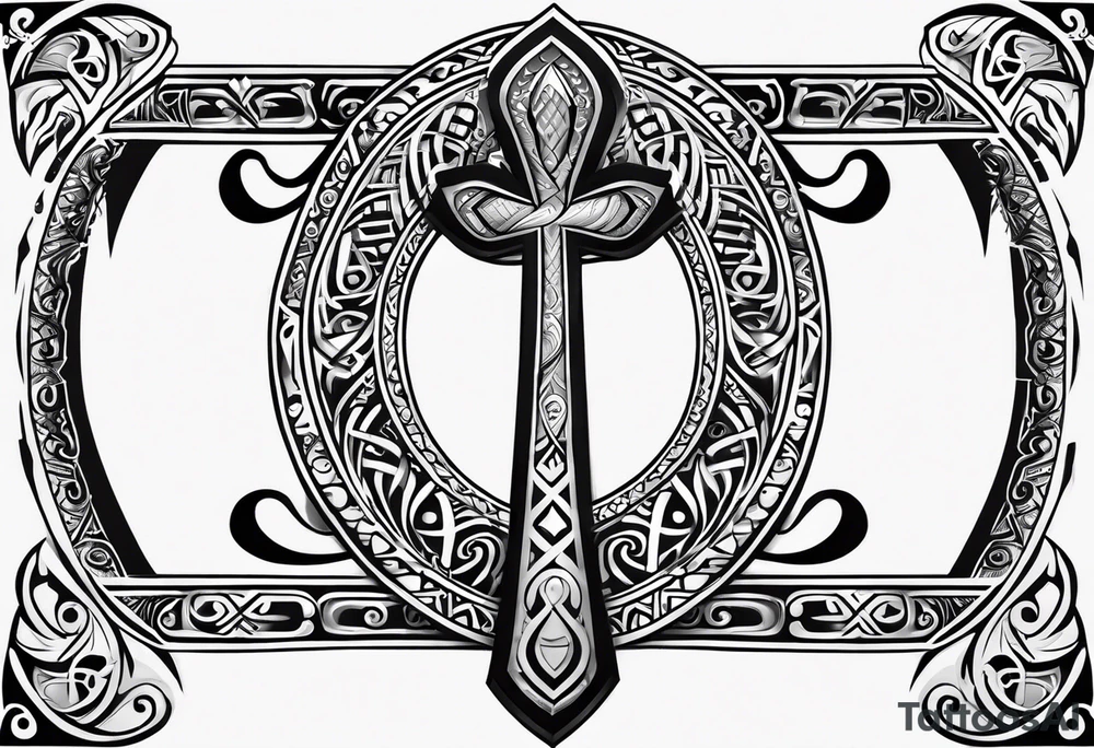 ankh, maori tattoo idea