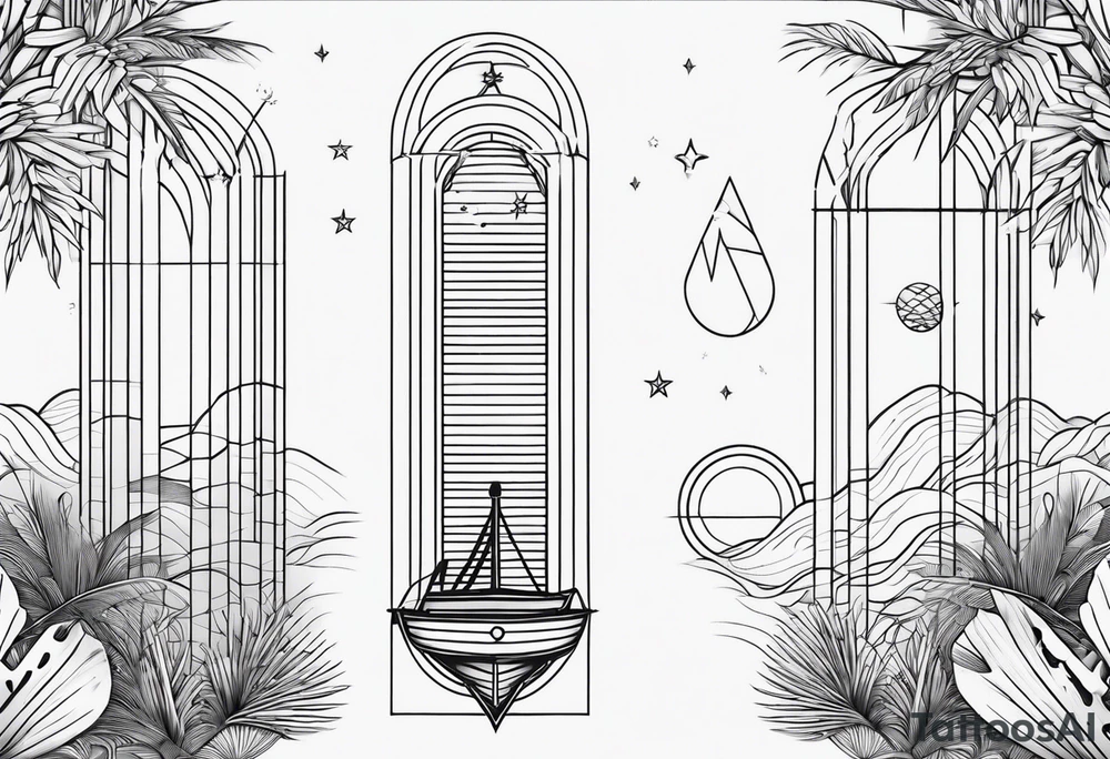 thin line, nautical themed, not dark, geometric, forearm location tattoo idea thin line, nautical themed, not dark, geometric, forearm location tattoo idea