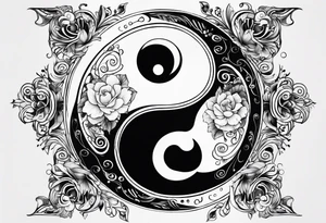 Ying Yang tattoo idea
