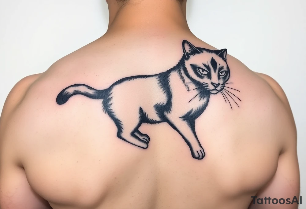 Black Cat tattoo idea