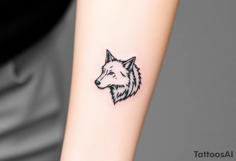 Wolf tattoo idea