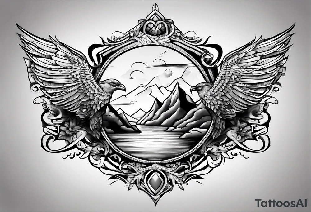 the word ‘onwards’ tattoo idea
