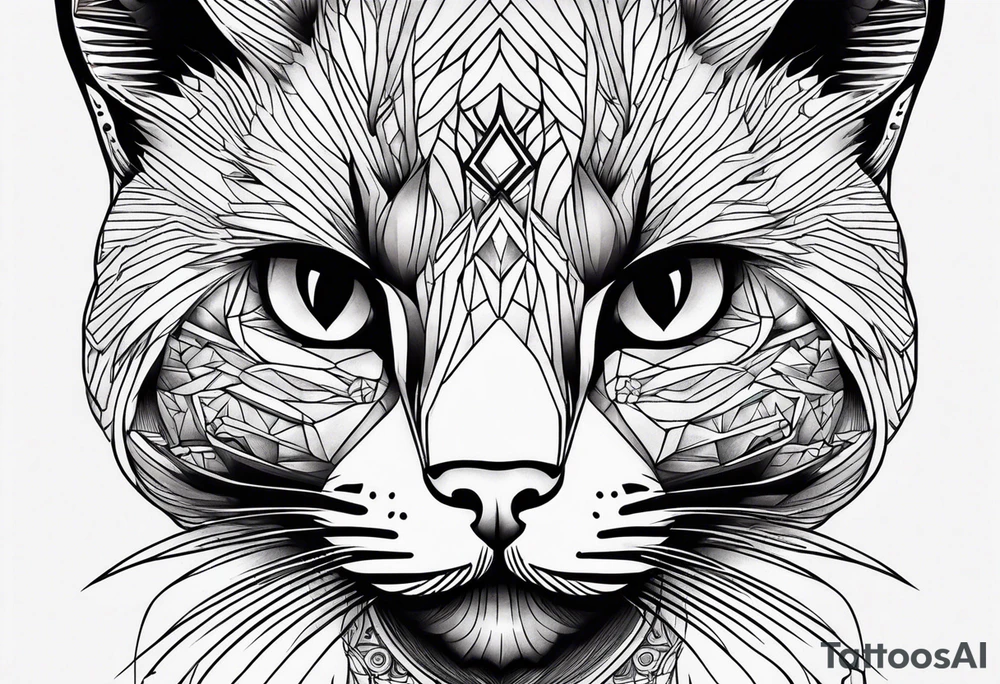 Black Cat tattoo idea