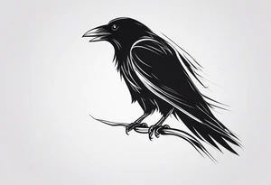 Raven tattoo idea