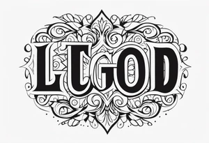 let god tattoo idea