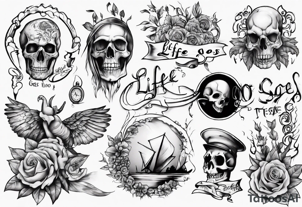 Life goes on tattoo idea