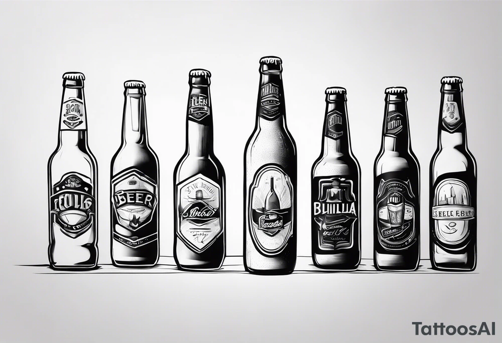 A BEER BOOTLE tattoo idea