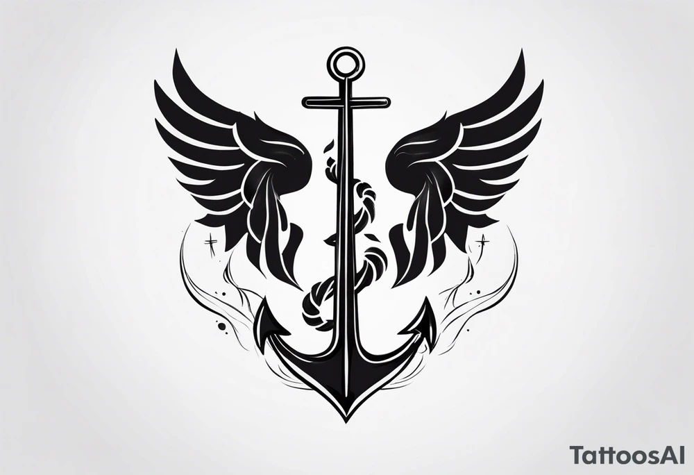 Phoenix, semicolon, Anchor, prsd survivors tattoo idea